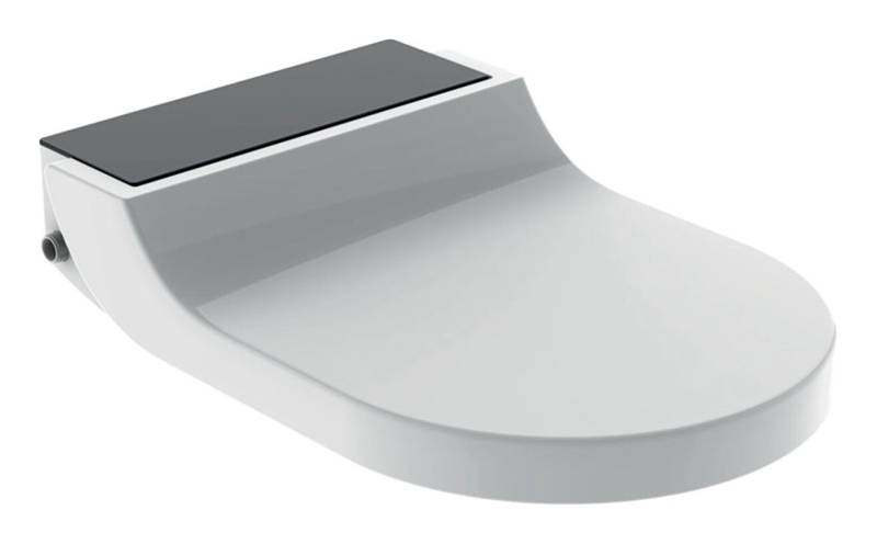 GEBERIT Dusch-WC-Sitz AquaClean, Tuma Comfort Aufsatz mit Absenkautomatik - Glas Schwarz von GEBERIT