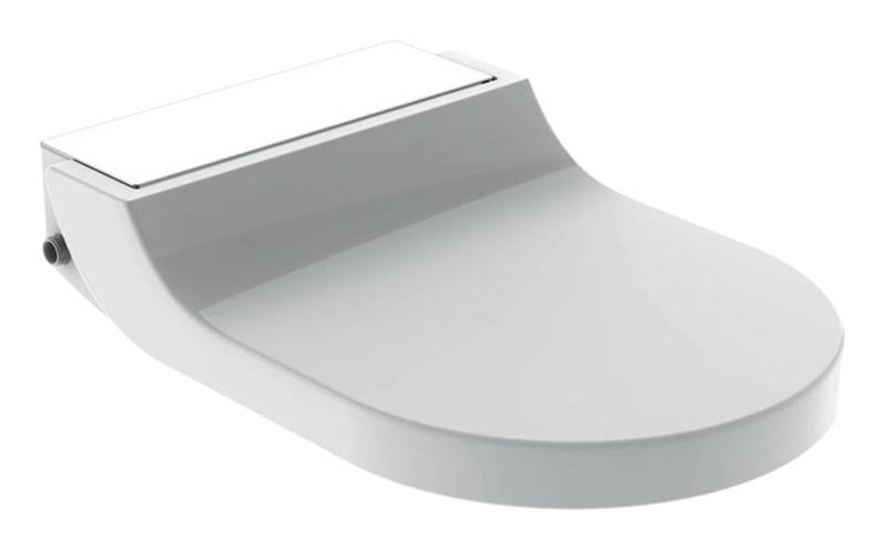 GEBERIT Dusch-WC-Sitz AquaClean, Tuma Comfort Aufsatz mit Absenkautomatik - Glas Weiß von GEBERIT