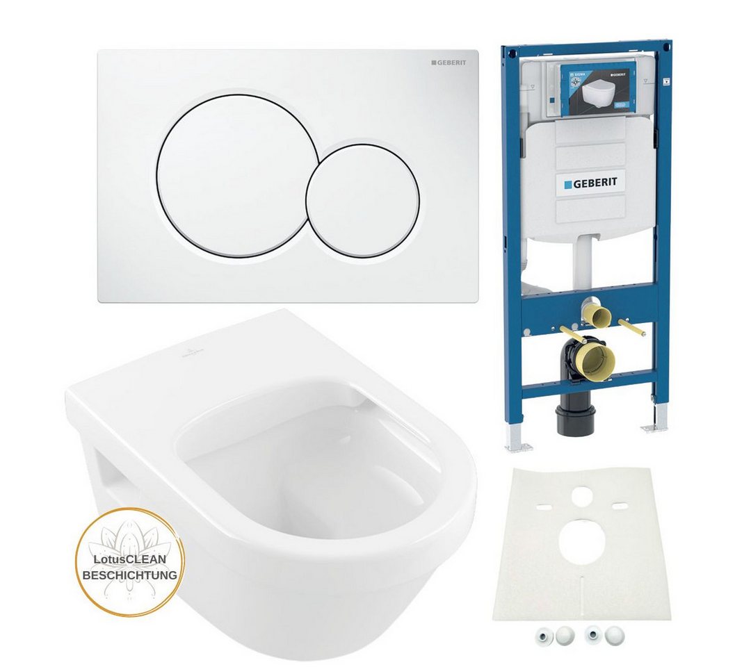 GEBERIT Vorwandelement WC Geberit Spülkasten Villeroy Boch WC Architectura, Spar-Set von GEBERIT