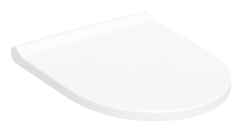 GEBERIT WC-Sitz Acanto, Mit Absenkautomatik und Quick-Release - Weiß Alpin von GEBERIT