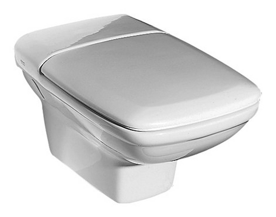 GEBERIT WC-Sitz Cavelle, WC-Sitz Edelstahlscharniere - Weiß (Alpin) von GEBERIT