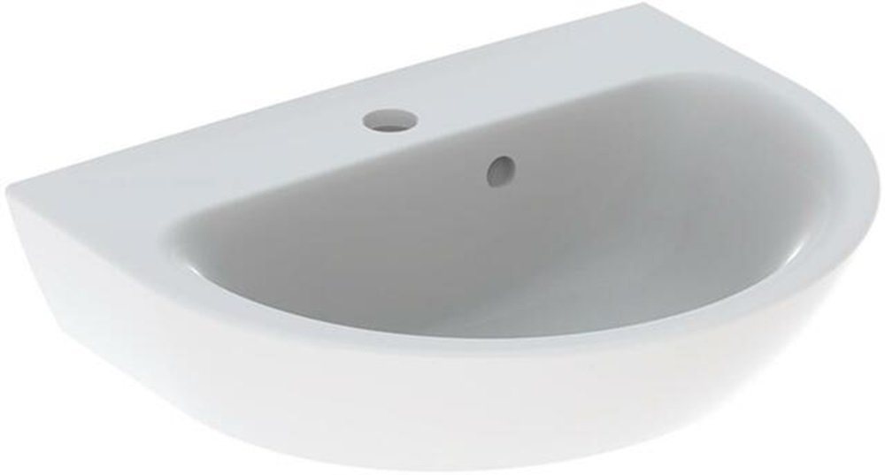 GEBERIT Waschbecken GE Handwaschbecken RENOVA 50x40cm, m. Hl., m. Ül., weiß (1-St) von GEBERIT