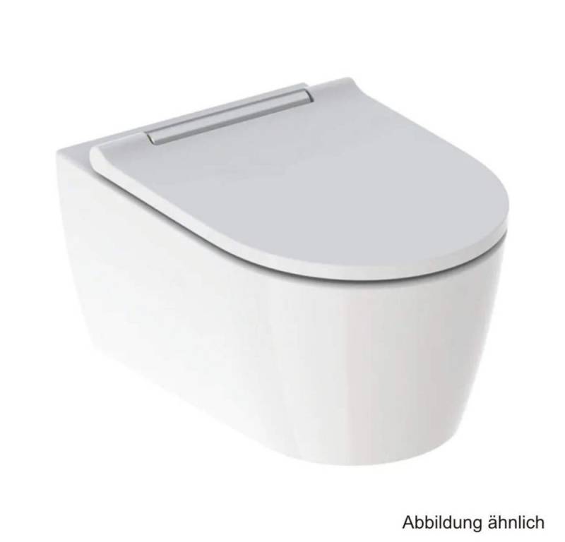 GEBERIT WC-Komplettset Geberit Wand-Tiefspül-WC One inkl. WC-Sitz, Abdeck. verchromt, KeraTec von GEBERIT