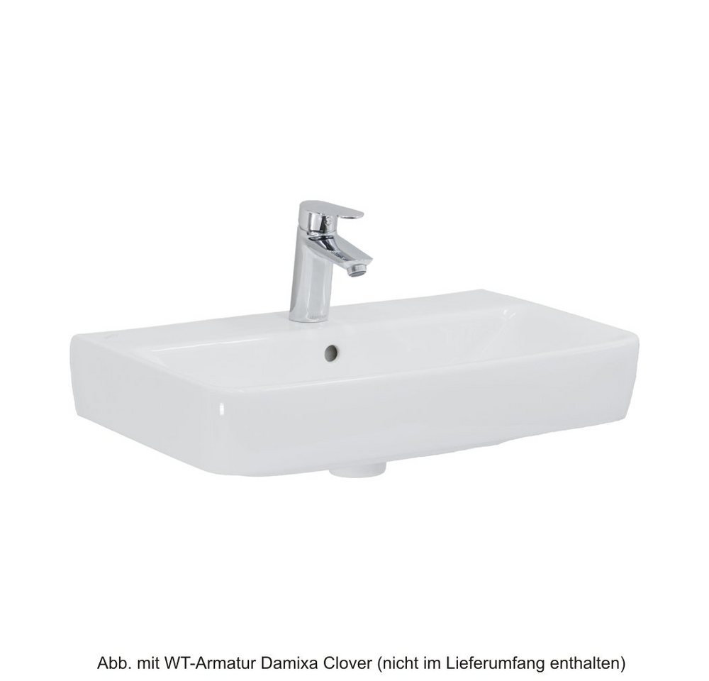 GEBERIT Waschbecken Geberit Waschtisch Renova Compact, 60x37cm, weiß, 226160000 von GEBERIT