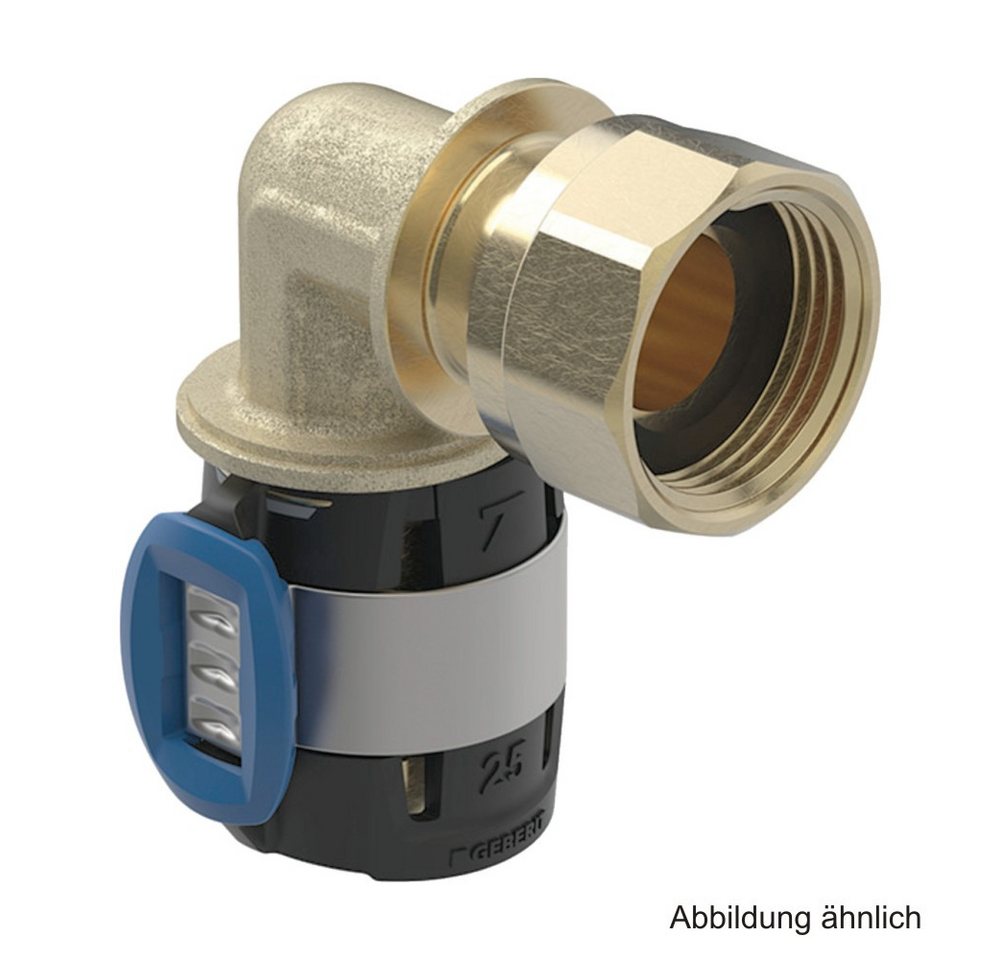 GEBERIT Wasserrohr Geberit FlowFit Übergangsbogen 90° mit ÜWM, 16 mm x 1/2" von GEBERIT