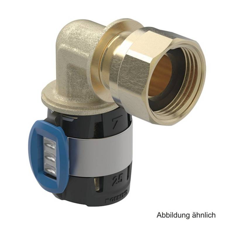 GEBERIT Wasserrohr Geberit FlowFit Übergangsbogen 90° mit ÜWM, 16 mm x 1/2" von GEBERIT