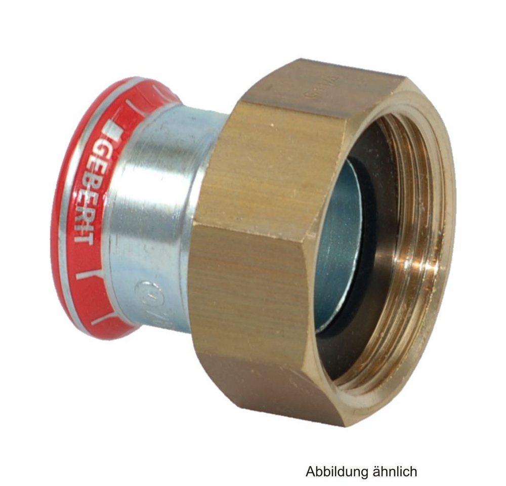 GEBERIT Wasserrohr Geberit Mapress C-Stahl Anschlussverschraubung flachdichtend, 15mm x 1 GEBERIT Wasserrohr Geberit Mapress C-Stahl Anschlussverschraubung flachdichtend, 15mm x 1 von GEBERIT