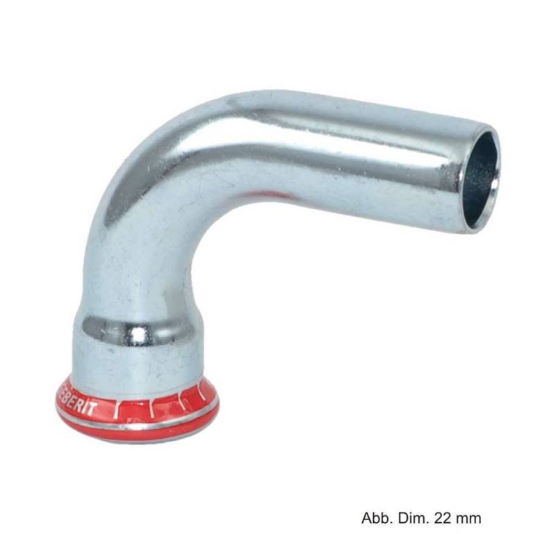 GEBERIT Wasserrohr Geberit Mapress C-Stahl Bogen 90° I-A, 15 mm von GEBERIT