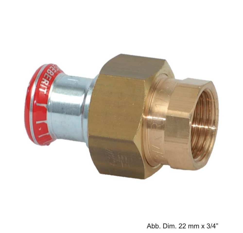 GEBERIT Wasserrohr Geberit Mapress C-Stahl Verschraubung mit IG flachdichtend, 35mm x 1 1 GEBERIT Wasserrohr Geberit Mapress C-Stahl Verschraubung mit IG flachdichtend, 35mm x 1 1 von GEBERIT