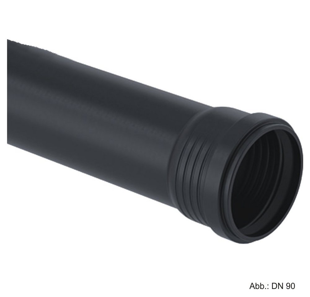 GEBERIT Wasserrohr Geberit Silent-Pro Rohr mit 1 Muffe, DN 70 x 250 mm von GEBERIT