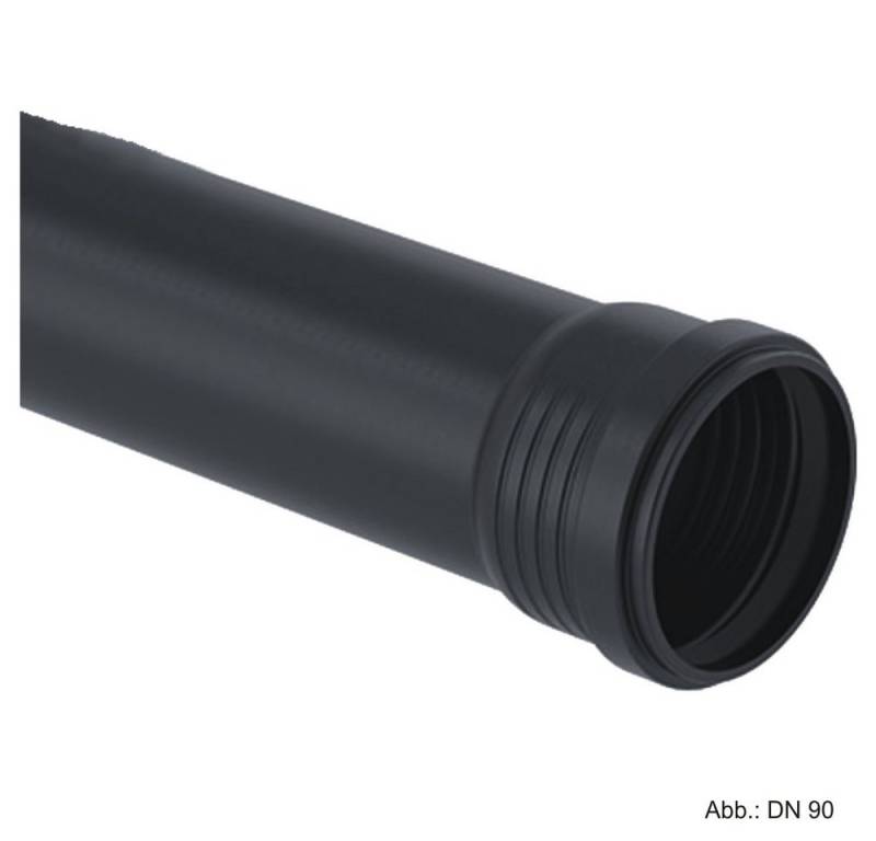 GEBERIT Wasserrohr Geberit Silent-Pro Rohr mit 1 Muffe, DN 70 x 250 mm von GEBERIT