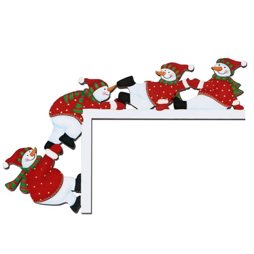 Türrahmen Weihnachtsdeko mit Klebeband Weihnachten Elch Weihnachtsmann Creative Türecke Dekoration aus Holz Geschenke Türdeko für Wände Türen und Fenster Weihnachtsecktürrahmen Deko (Schneemann) Türrahmen Weihnachtsdeko mit Klebeband Weihnachten Elch Weihnachtsmann Creative Türecke Dekoration aus Holz Geschenke Türdeko für Wände Türen und Fenster Weihnachtsecktürrahmen Deko (Schneemann) von GEBETTER
