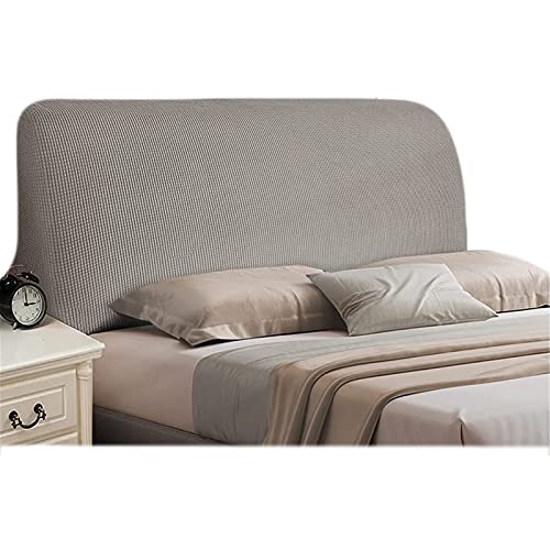 GEBIN Bett Kopfteil Abdeckung Modern Nordisch Plüsch Verdicken Elastische All-Inclusive Bett Kopf Abdeckung Bett Kopf Zurück Schutz Staub Abdeckung Kopfteil Abdeckungen (Taupe,180-200cm) von GEBIN