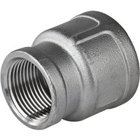 Gebo - Edelstahl Fitting Reduziermuffe 3/4 x 1/2 Zoll Übergangsmuffe Reduzierung von GEBO