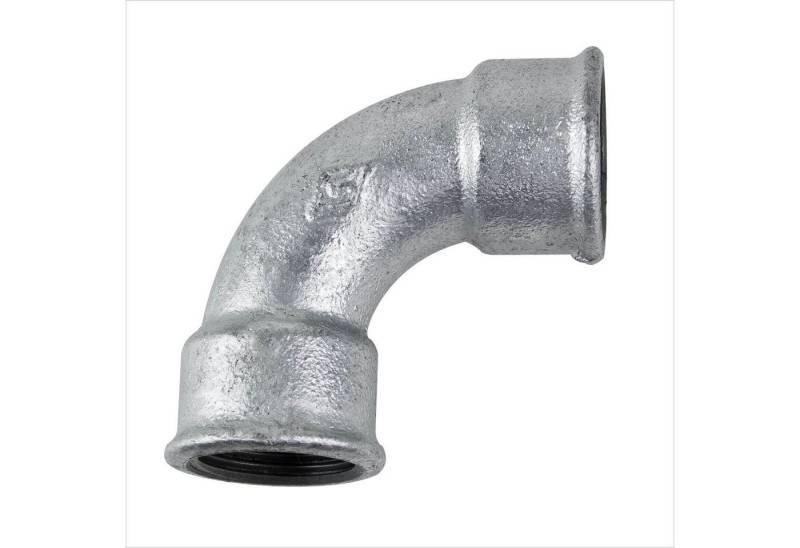 GEBO Gewindefitting Temperguss Bogen 1/2 Zoll 90° Winkel DN15 Gewindefitting Rohrfitting von GEBO