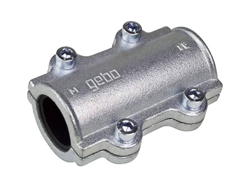 GEBO Gewindefitting Temperguss-Dichtschelle Typ DS für Stahlrohr Trinkwasser geeignet, Ø 21,3 mm (1/2 Zoll) von GEBO