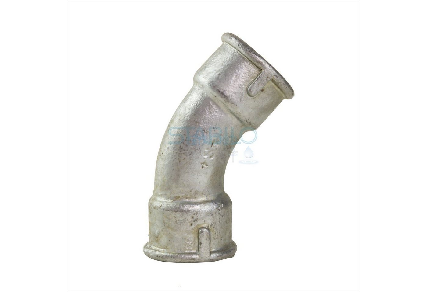 GEBO Gewindefitting Temperguss Bogen lang 1 1/4" 5/4" Zoll 45° Grad Winkel DN32 Rohrbogen GEBO Gewindefitting Temperguss Bogen lang 1 1/4" 5/4" Zoll 45° Grad Winkel DN32 Rohrbogen von GEBO