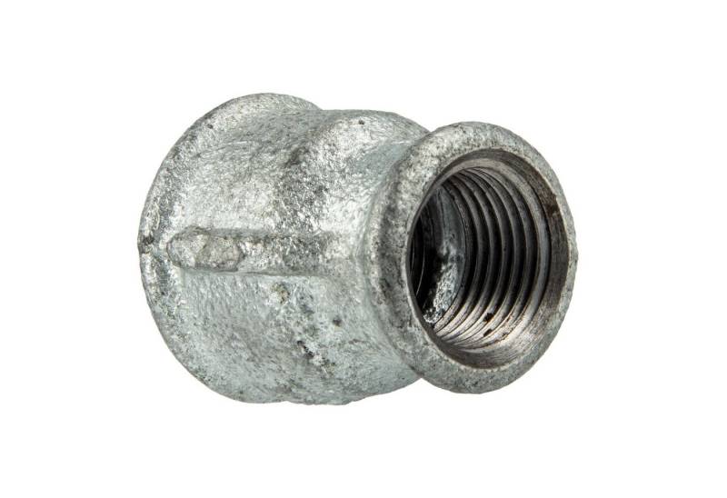 GEBO Gewindefitting Temperguss-Gewindefitting verzinkt Reduziermuffe, 3/4 x 3/8 Zoll von GEBO
