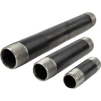 Rohrdoppelnippel - Langnippel Stahl schwarz, Typ 23, 3/8 Zoll x 250 mm Rohrdoppelnippel - Langnippel Stahl schwarz, Typ 23, 3/8 Zoll x 250 mm von GEBO