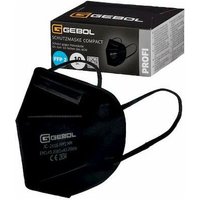 Atemschutzmaske Compact FFP2 black o.Ventil 10Stk.Box Gebol von GEBOL