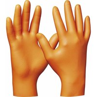 Einweghandschuhe Orange Nitrilhandschuh Ultra Grip Größe xxl - 50 Stück - Gebol von GEBOL