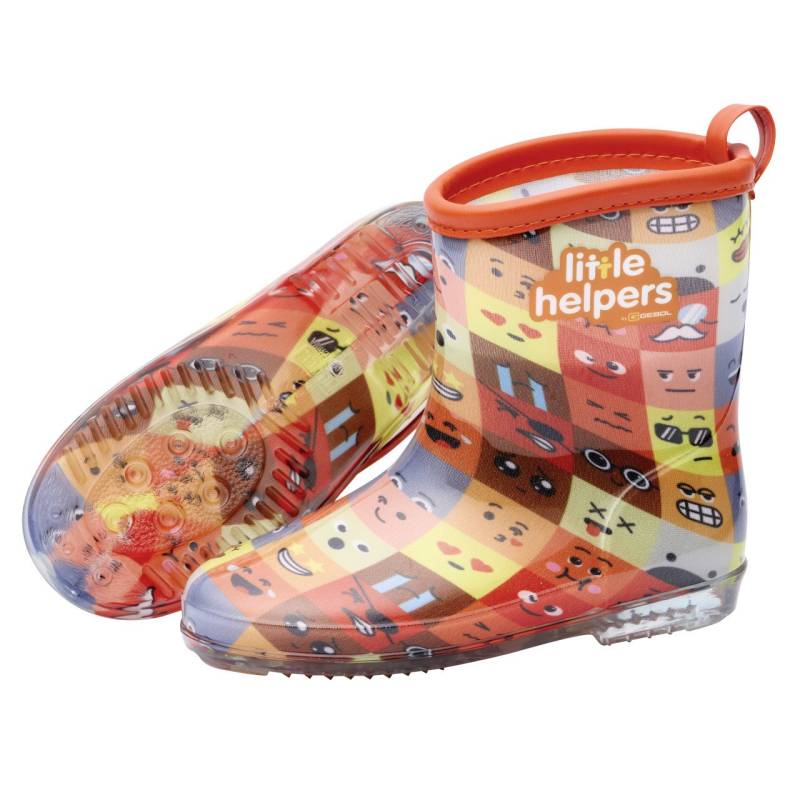 Gebol Gummistiefel Little Helpers Emoji orange Gebol Gummistiefel Little Helpers Emoji orange von GEBOL