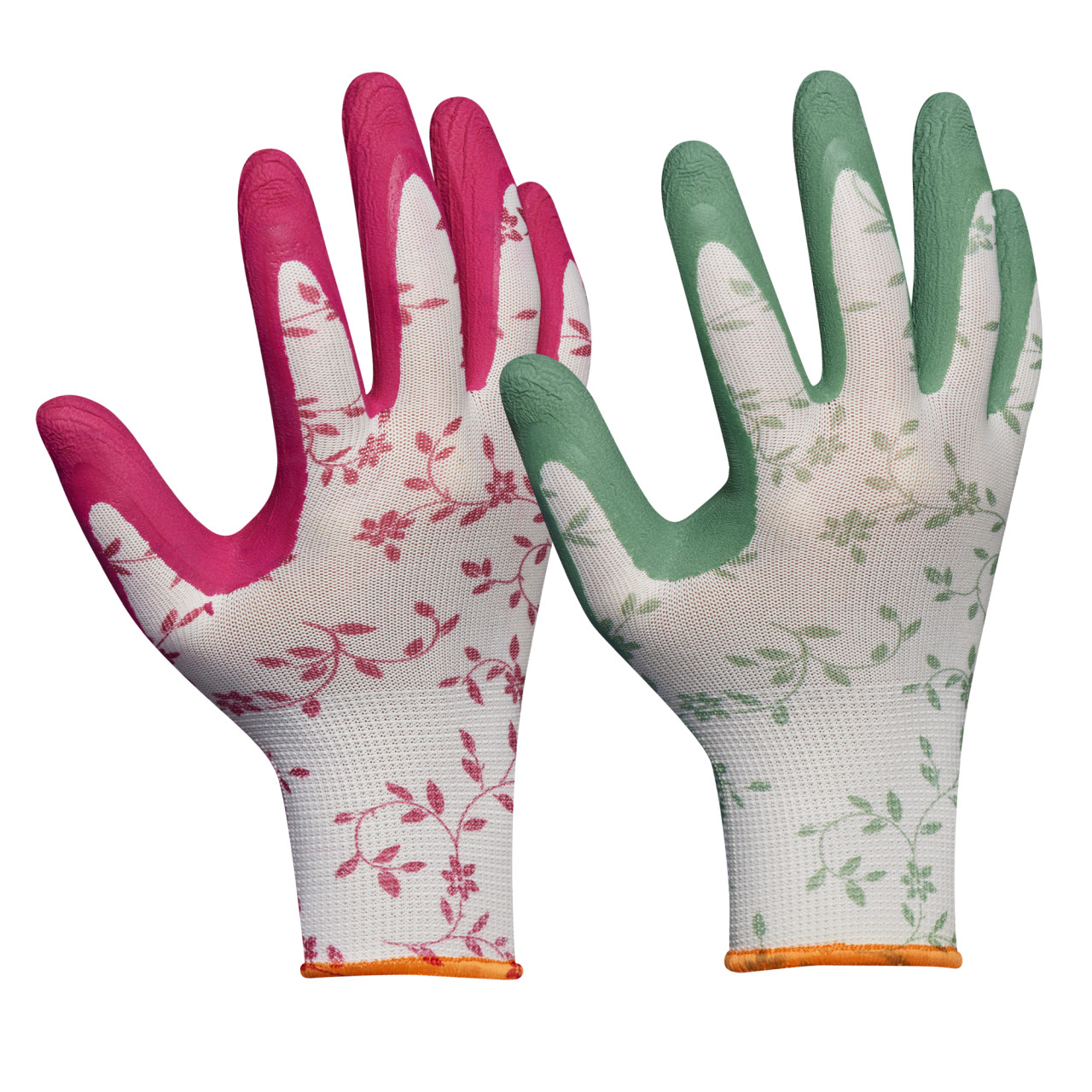 Gebol Handschuh Flower Duo weiß/grün/pink von GEBOL