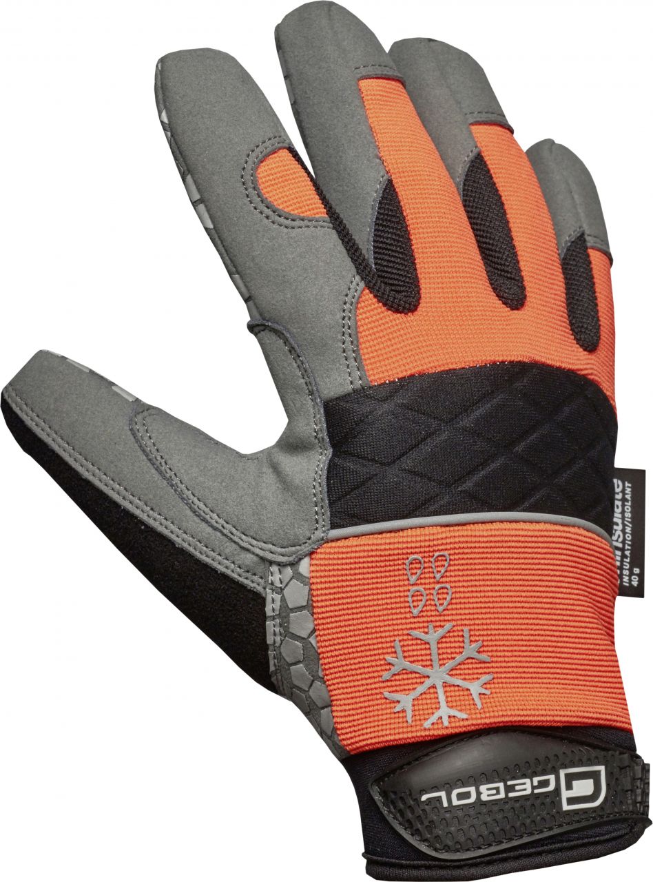 Gebol Handschuh Master Thermo Größe 10, schwarz-orange von GEBOL