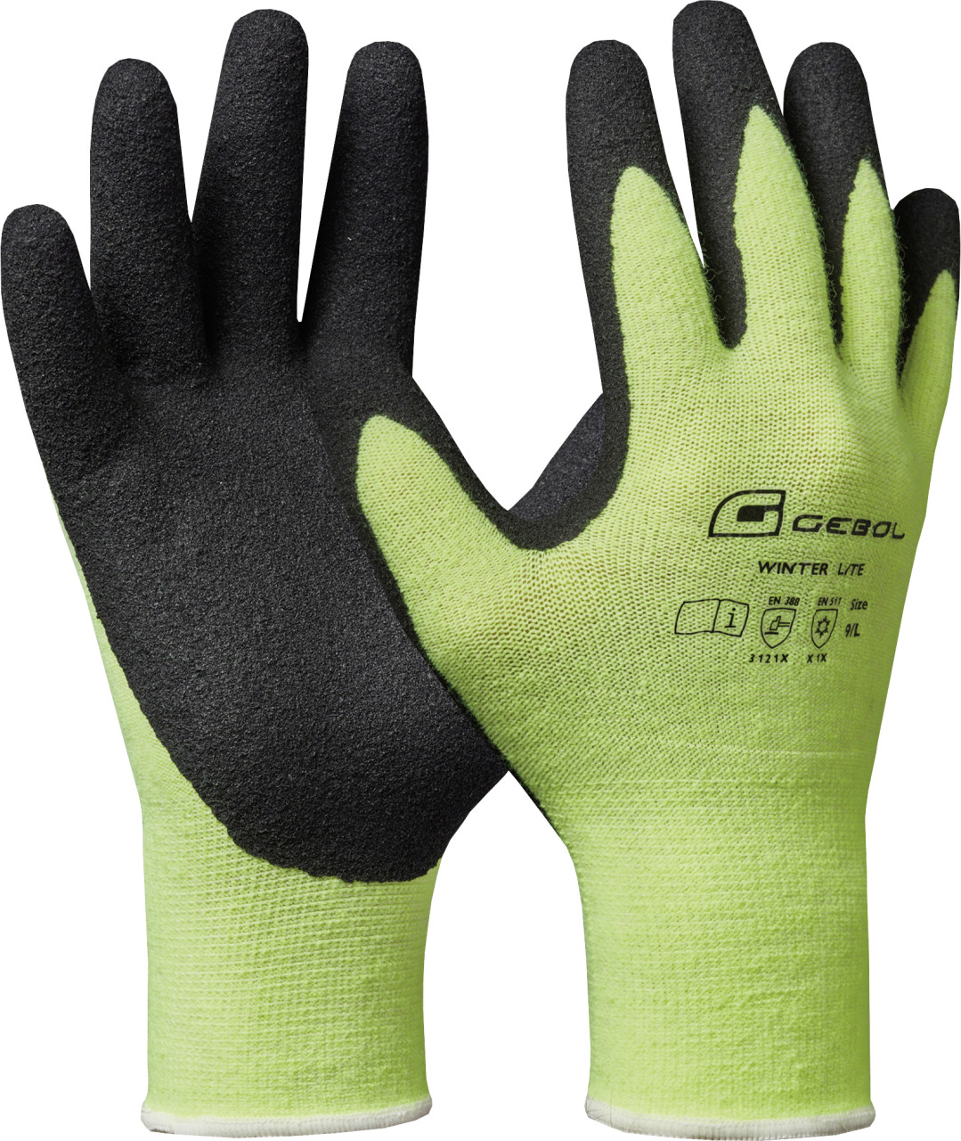 Gebol Handschuh Winter Lite schwarz/neongelb von GEBOL