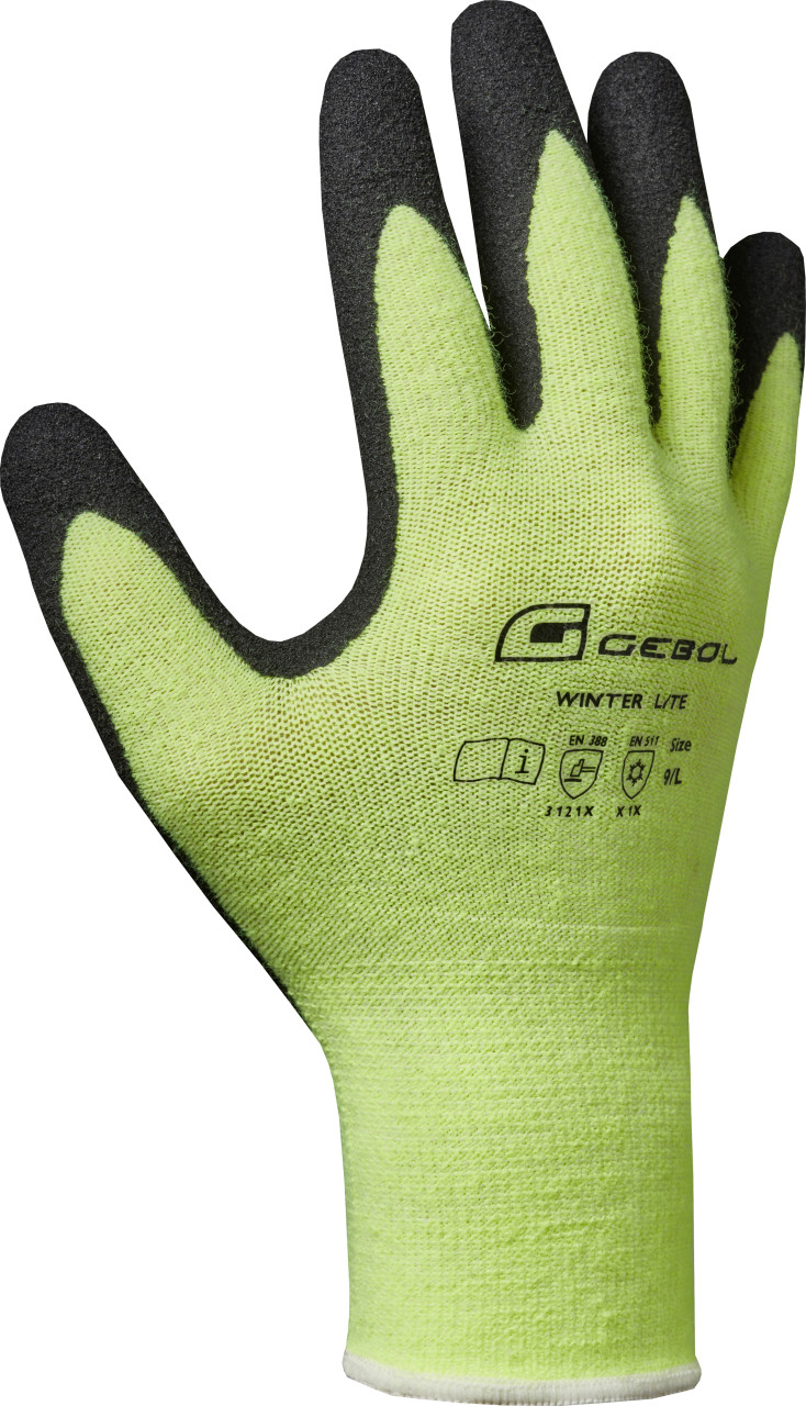 Gebol Handschuh Winter Lite schwarz/neongelb von GEBOL