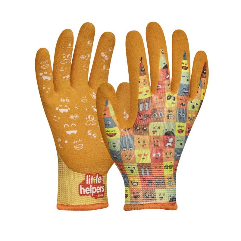 Gebol Kinder-Handschuhe Little Helpers Emoji orange von GEBOL