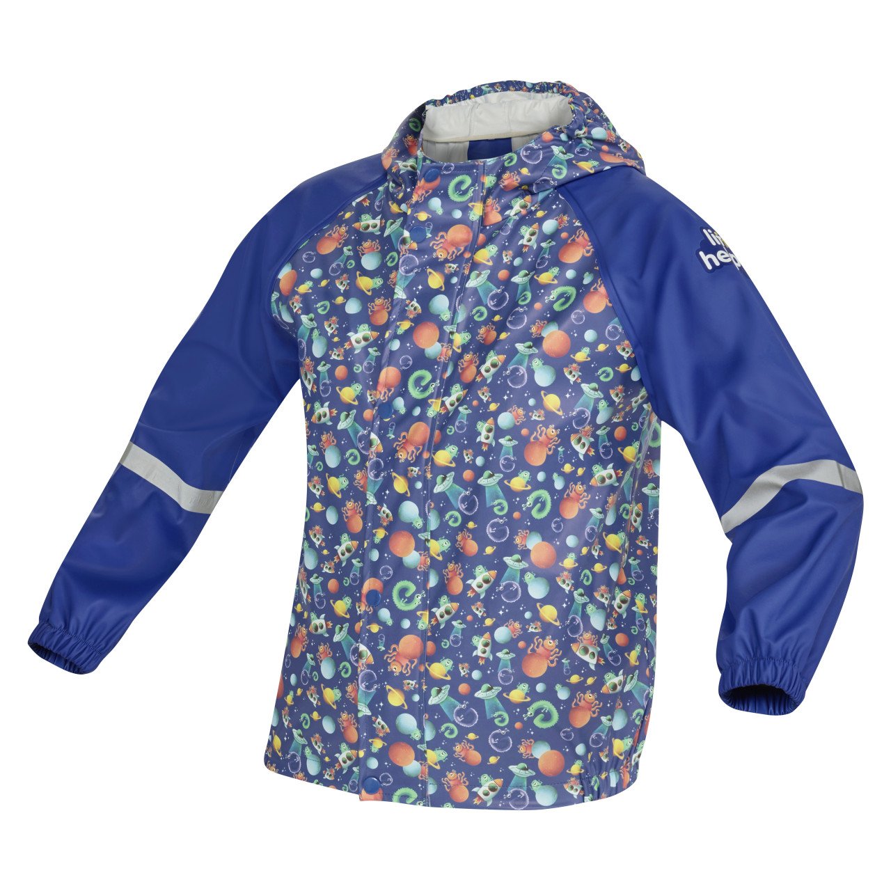 Gebol Regenjacke Little Helpers Weltall blau Gebol Regenjacke Little Helpers Weltall blau von GEBOL