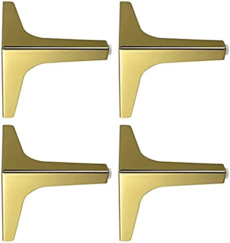 EIN 4er-Set, Schrank, Sofa, Fußhocker, Möbelbeine, Bett in Schwarz/Gold/Silber, Gold, 170 mm (Color : Gold, Size : 100mm/4in) von GEBSKI