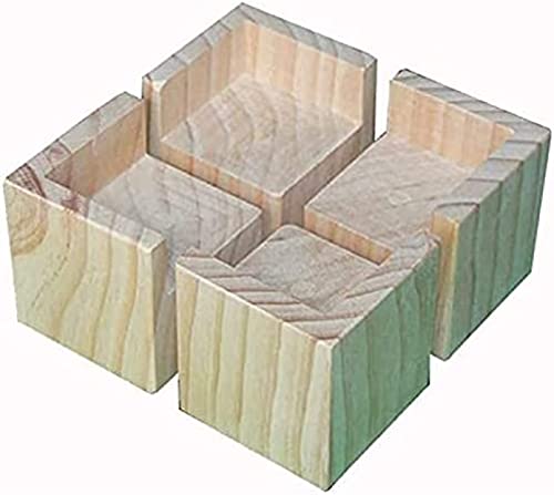 GEBSKI ， Set mit 4 erhöhten Möbelbeinen, solides Bett, Sofamöbel, Möbelbeine, Fernsehschrank, Couchtisch, Stützmöbel, Möbelbeine/B/8 cm/2,4 Zoll, C, 10 cm/2,8 Zoll (Color : B, Size : 5Cm/2.0In) von GEBSKI