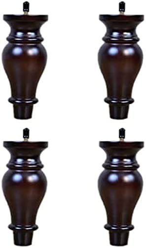GEBSKI 4 Stück Möbel Möbelbeine Schraube Möbel Möbelbeine Runder Tisch Möbel Möbelbeine Schrank for Sofa Nachttisch Kommode Schrank/Weiß / 15 cm / 6 (Color : White, Size : 15Cm/6.0In) von GEBSKI