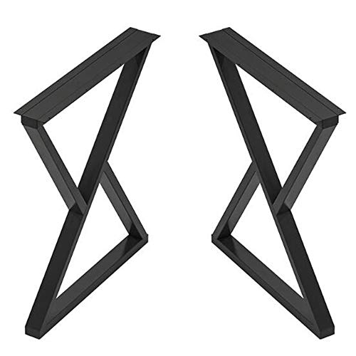 GEBSKI DIY Tischmöbel Möbelbeine 2 Stück Dreieck Esstisch Möbelbeine Hochleistungs-Schreibtischstütze Industrielle Moderne Dekoration (Color : Nero, Size : 30 * 70cm) von GEBSKI