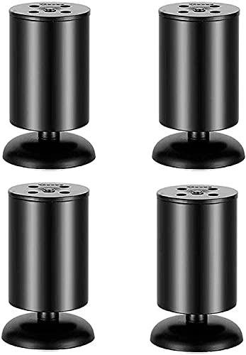 GEBSKI MöbelmöbelbeineDIY-Hardware-Zubehör, verstellbare Möbelmöbelbeine, TV-Schrank/Schrankstütze, Möbelmöbelbeine, Sofastütze (Color : Black 3.5cm, Size : 3.5cm) von GEBSKI