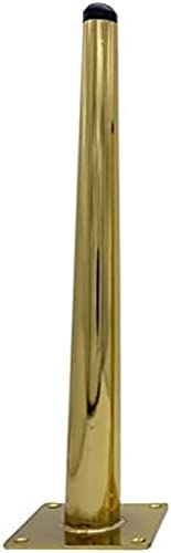 TaperedSet von 4, Badezimmerschrank Stützmöbel Möbelbeine mit Bodenschoner Geeignet for Sofa, Kommode, Couchtisch Schwarz-35cm,Gold,35cm (Color : Gold, Size : One Size) von GEBSKI
