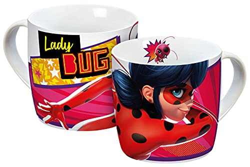 Tasse Miraculous Ladybug move 250ml, Rot/Schwarz von Gedalabels