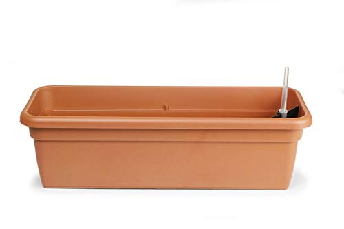 GEDA Balkonkasten mit Bewässerungseinsatz - 59 cm terracottafarben GEDA Balkonkasten mit Bewässerungseinsatz - 59 cm terracottafarben von GEDA