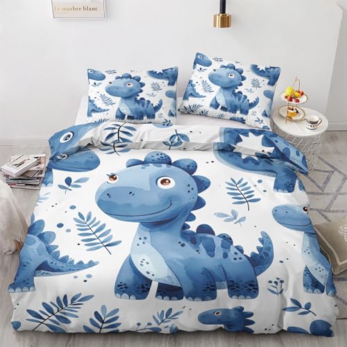 GEDAEUBA Bettwäsche 135x200 Dinosaurier - Kinder Dino Bettbezug 135 x 200 2er Set, Wendebettwäsche und Kissenbezug 80x80, Weiche & Angenehme Mikrofaser Bettwäsche-Sets mit Reißverschluss GEDAEUBA Bettwäsche 135x200 Dinosaurier - Kinder Dino Bettbezug 135 x 200 2er Set, Wendebettwäsche und Kissenbezug 80x80, Weiche & Angenehme Mikrofaser Bettwäsche-Sets mit Reißverschluss von GEDAEUBA
