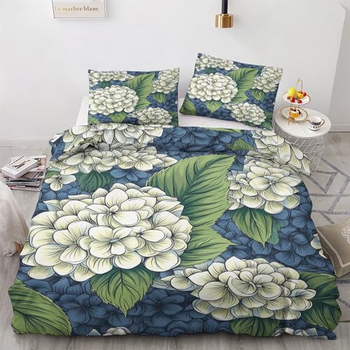 GEDAEUBA Bettwäsche 135x200 Hortensie - Blumen Bettbezug 135 x 200 2er Set, Wendebettwäsche und Kissenbezug 80x80, Weiche & Angenehme Mikrofaser Bettwäsche-Sets mit Reißverschluss GEDAEUBA Bettwäsche 135x200 Hortensie - Blumen Bettbezug 135 x 200 2er Set, Wendebettwäsche und Kissenbezug 80x80, Weiche & Angenehme Mikrofaser Bettwäsche-Sets mit Reißverschluss von GEDAEUBA