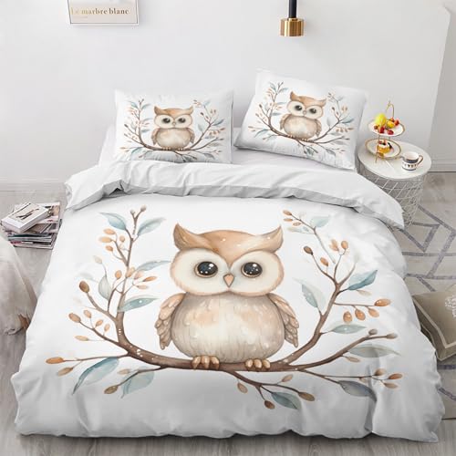 GEDAEUBA Eule Bettwäsche 135x200 Winter - Kinder Bettbezug 135 x 200 2er Set, Wendebettwäsche und Kissenbezug 80x80, Weiche & Angenehme & Warme Mikrofaser Bettwäsche-Sets mit Reißverschluss GEDAEUBA Eule Bettwäsche 135x200 Winter - Kinder Bettbezug 135 x 200 2er Set, Wendebettwäsche und Kissenbezug 80x80, Weiche & Angenehme & Warme Mikrofaser Bettwäsche-Sets mit Reißverschluss von GEDAEUBA