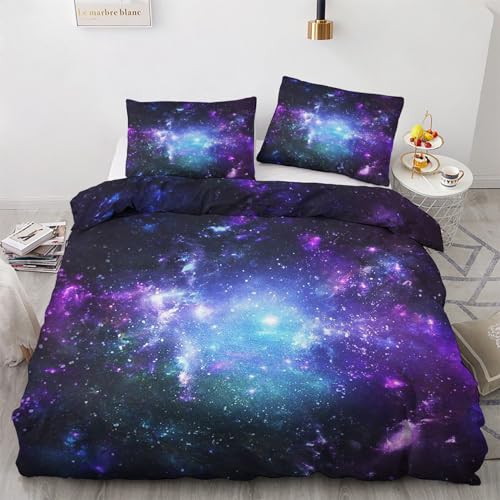 GEDAEUBA Galaxie Bettwäsche 135x200 - Kinder Weltraum Bettbezug 135 x 200 2er Set, Wendebettwäsche und Kissenbezug 80x80, Weiche & Angenehme Mikrofaser Bettwäsche-Sets mit Reißverschluss GEDAEUBA Galaxie Bettwäsche 135x200 - Kinder Weltraum Bettbezug 135 x 200 2er Set, Wendebettwäsche und Kissenbezug 80x80, Weiche & Angenehme Mikrofaser Bettwäsche-Sets mit Reißverschluss von GEDAEUBA