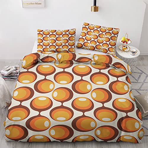 GEDAEUBA Retro Bettwäsche 135x200 Sommer - 70er Jahre Bettbezug 135 x 200 2er Set, Wendebettwäsche und Kissenbezug 80x80, Weiche & Atmungsaktive Mikrofaser Bettwäsche-Sets mit Reißverschluss GEDAEUBA Retro Bettwäsche 135x200 Sommer - 70er Jahre Bettbezug 135 x 200 2er Set, Wendebettwäsche und Kissenbezug 80x80, Weiche & Atmungsaktive Mikrofaser Bettwäsche-Sets mit Reißverschluss von GEDAEUBA