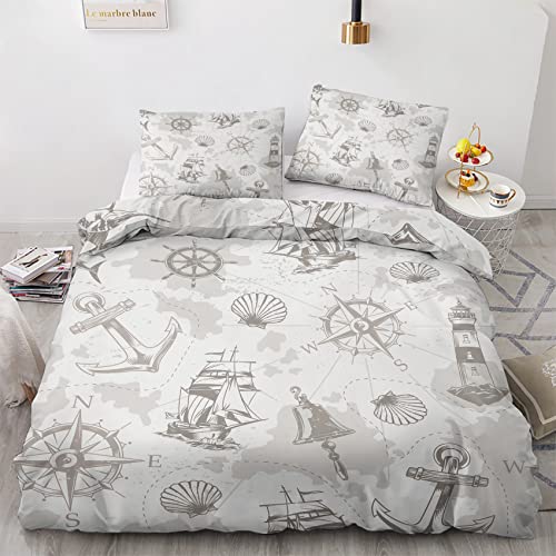 GEDAEUBA Sommer Bettwäsche 135x200 Nautisch - Maritim Bettbezug 135 x 200 2er Set, Wendebettwäsche und Kissenbezug 80x80, Weiche & Atmungsaktive Mikrofaser Bettwäsche-Sets mit Reißverschluss GEDAEUBA Sommer Bettwäsche 135x200 Nautisch - Maritim Bettbezug 135 x 200 2er Set, Wendebettwäsche und Kissenbezug 80x80, Weiche & Atmungsaktive Mikrofaser Bettwäsche-Sets mit Reißverschluss von GEDAEUBA