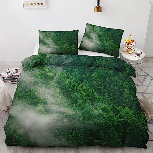 GEDAEUBA Wald Bettwäsche 200x200 Sommer - Waldmotiv Bettbezug 200x200cm 3 teilig, Wendebettwäsche und Kissenbezug 80x80, Weiche & Atmungsaktive Mikrofaser Bettwäsche-Sets mit Reißverschluss GEDAEUBA Wald Bettwäsche 200x200 Sommer - Waldmotiv Bettbezug 200x200cm 3 teilig, Wendebettwäsche und Kissenbezug 80x80, Weiche & Atmungsaktive Mikrofaser Bettwäsche-Sets mit Reißverschluss von GEDAEUBA