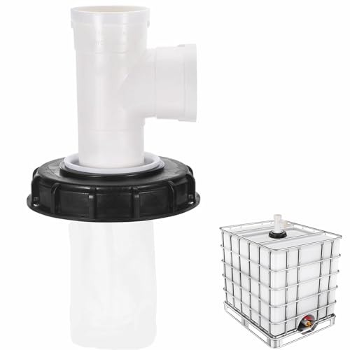 GEDEGOOK F-Form IBC Deckel Filter, IBC Deckelfilter Regenwasserfilter Wasserfilter Nylon Auswaschbar Mit Deckel, 163mm Tankdeckel Wasserfilter, IBC Tank Filter Zubehör Lid für Regenwassertank von GEDEGOOK
