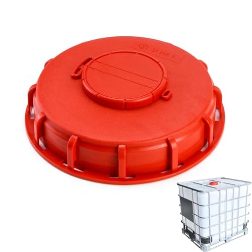 GEDEGOOK IBC Tankdeckel, IBC Wassertank Vented Atemschutz Deckel, IBC Tank Abdeckung Kappe 163mm, IBC Tank Zubehör für 1000l Wassertank Regentonne,Container von GEDEGOOK