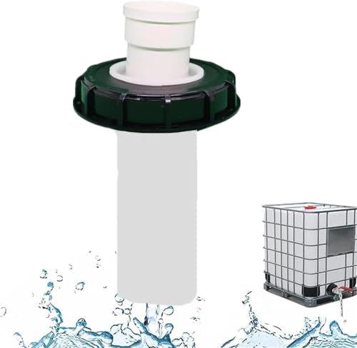 GEDEGOOK 180° IBC Deckel Filter, IBC Deckelfilter Regenwasserfilter Wasserfilter Nylon Auswaschbar Mit Deckel, 163mm Tankdeckel Wasserfilter, IBC Tank Filter Zubehör Lid für Regenwassertank von GEDEGOOK